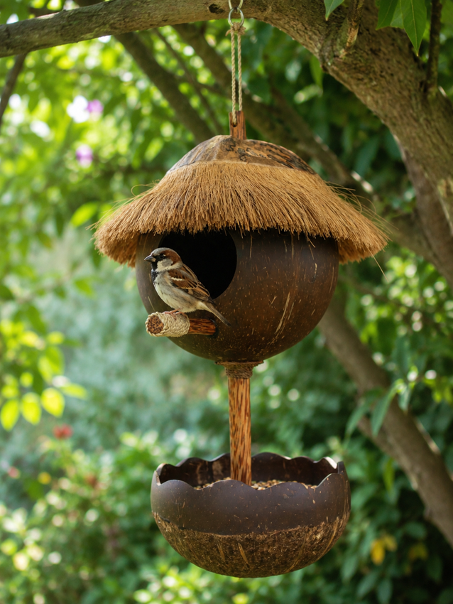 bird-house-coconut-shell