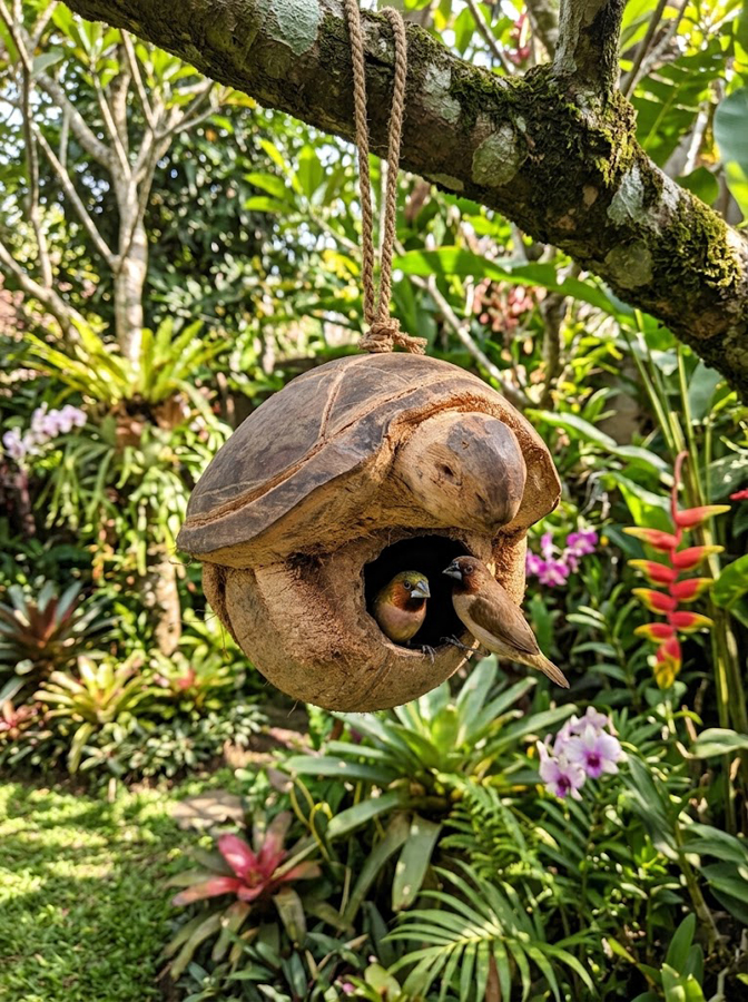 bird-house-turtle-shape