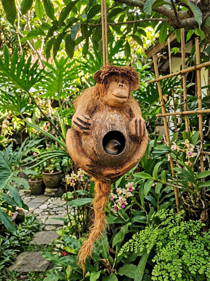 bird-house-monkey-shape