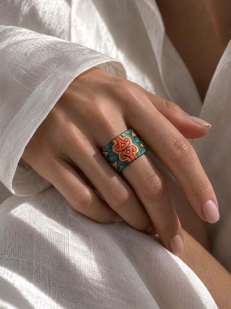 ring-leather-geometric