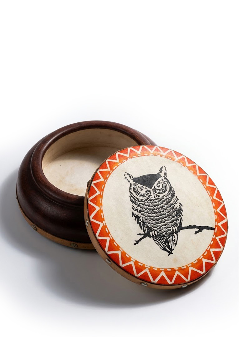 hand-drum-batik-owl