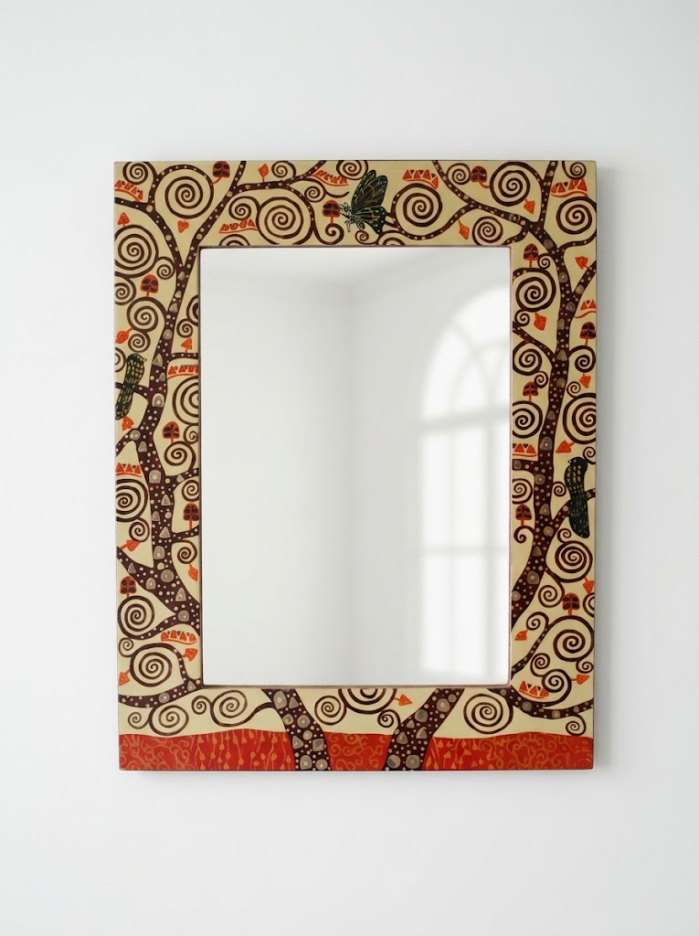 mirror-decorative-painting-tree-of-life-yellow