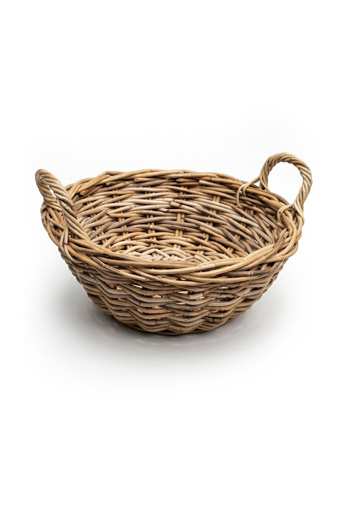 low-shallow-woven-rattan-basket-with-side-handles